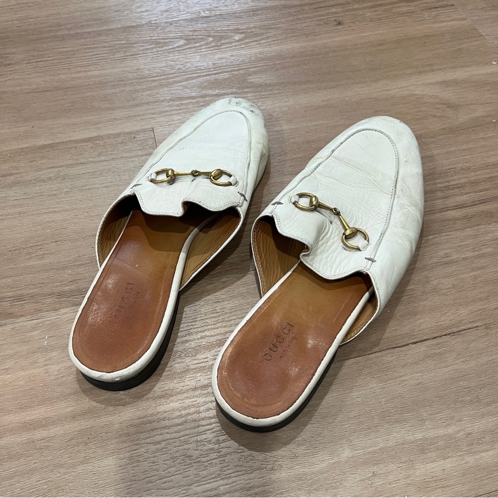 Gucci White Princeton Slip On Loafers Size 41 US 10 - Picture 3 of 7